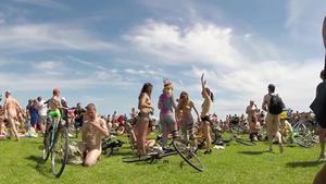 Brighton naked bike ride 2014