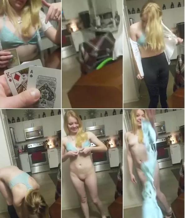 Embarrassed Friend Loses Bet and has to Strip Naked
