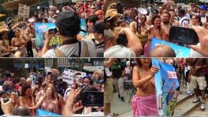 First Topless Parade NYC 2014