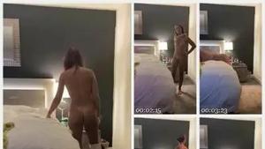 Sister naked while alone at home