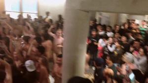 UC Berkeley Library Naked Run for Final