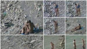 Nudists fucking in beach solitude