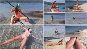 PN_Morning naked swim Enjoying nudism