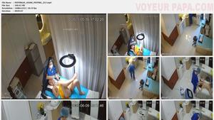 Hidden cam caught all of her hair removal treatment