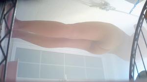 Busty girl spied nude in shower