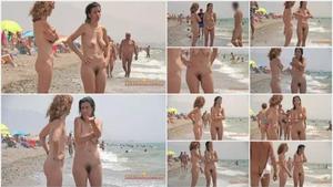 Nudists taking a walk