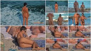 Smooth beefy pussy at the beach